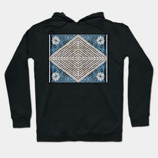 Fijian Tapa Cloth 68 by Hypersphere Hoodie